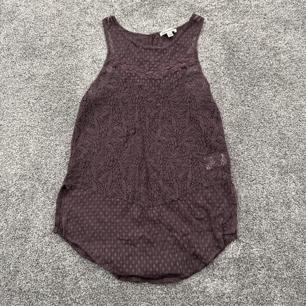 American Eagle Tank Top Womens Medium Boho Fairycore Lace Romantic Earthy Indie